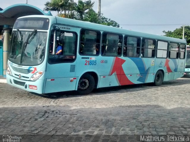 Aliança Transportes Urbanos 21805 na cidade de Fortaleza, Ceará, Brasil, por Matheus Lima Teixeira. ID da foto: 4789192.