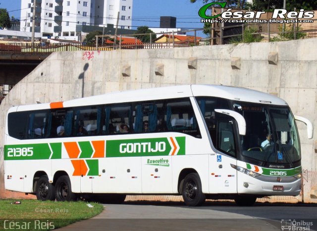 Empresa Gontijo de Transportes 21385 na cidade de Belo Horizonte, Minas Gerais, Brasil, por César Ônibus. Número da foto: #4789733.