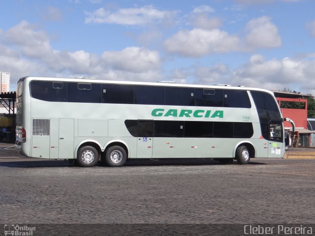 Viação Garcia 7156 na cidade de Londrina, Paraná, Brasil, por Cleber Luiz Pereira. ID da foto: 4790393.