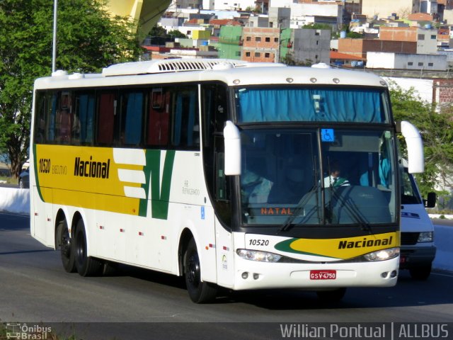 Viação Nacional 10520 na cidade de Caruaru, Pernambuco, Brasil, por Willian Pontual. Número da foto: #4787188.
