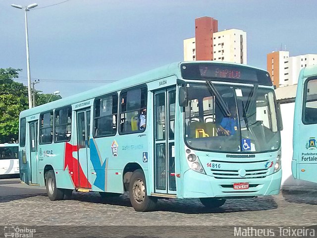 Viação Siará Grande 14816 na cidade de Fortaleza, Ceará, Brasil, por Matheus Lima Teixeira. Número da foto: #4792452.