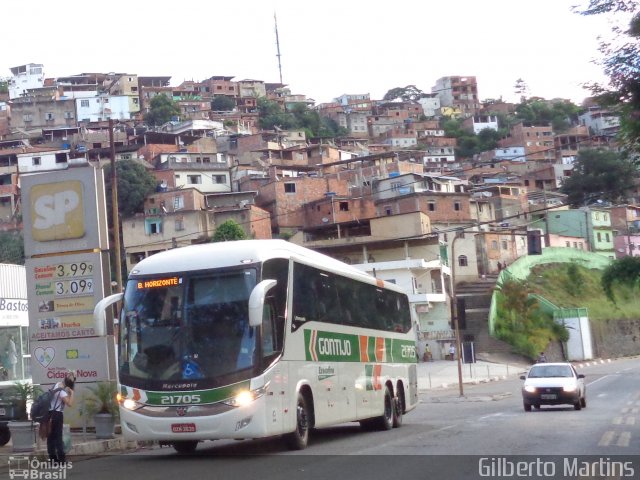 Empresa Gontijo de Transportes 21705 na cidade de Manhuaçu, Minas Gerais, Brasil, por Gilberto Martins. Número da foto: #4792105.