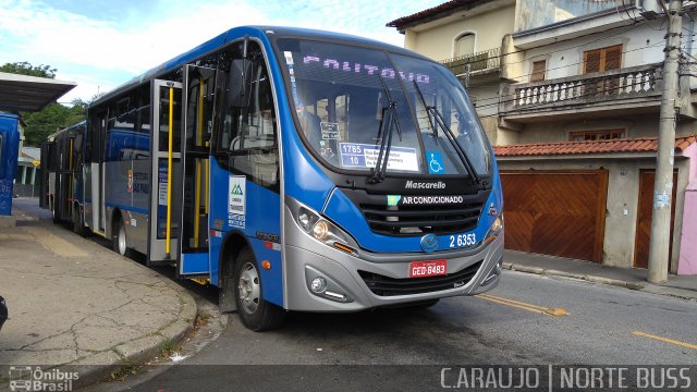 Transcooper > Norte Buss 2 6353 na cidade de São Paulo, São Paulo, Brasil, por Cainã Marcos de Araujo. Número da foto: #4790780.