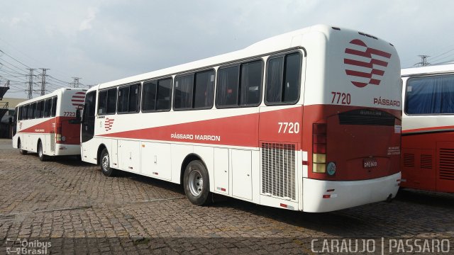 Empresa de Ônibus Pássaro Marron 7720 na cidade de São Paulo, São Paulo, Brasil, por Cainã Marcos de Araujo. Número da foto: #4793455.