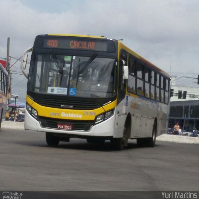 HP Transportes Coletivos 20086 na cidade de Goiânia, Goiás, Brasil, por Yuri Martins. ID da foto: 4793572.