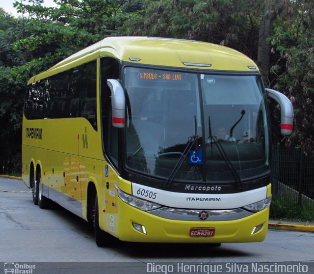 Viação Itapemirim 60505 na cidade de São Paulo, São Paulo, Brasil, por Diego Henrique. Número da foto: #4797375.