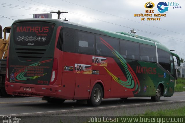 Matheus Transporte e Turismo 2611 na cidade de Esplanada, Bahia, Brasil, por Julio Cesar  Barbosa Martins. Número da foto: #4797751.