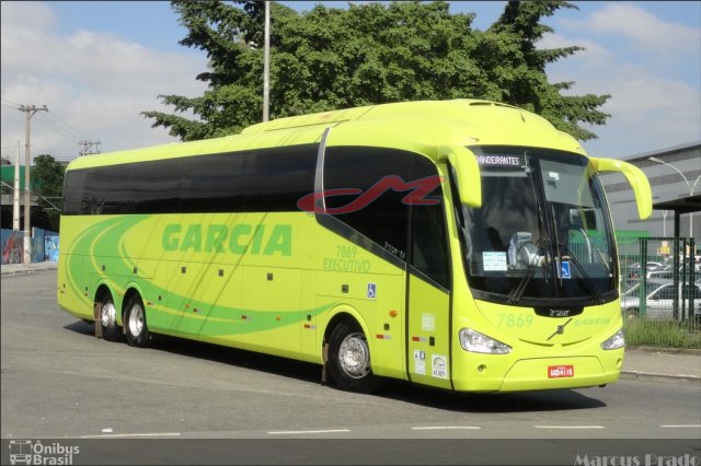 Viação Garcia 7869 na cidade de São Paulo, São Paulo, Brasil, por Marcus Prado. ID da foto: 4796858.