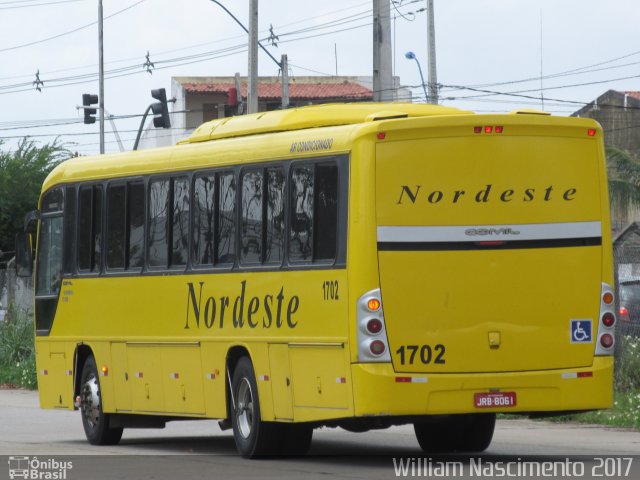 Viação Nordeste 1702 na cidade de Natal, Rio Grande do Norte, Brasil, por William Nascimento. Número da foto: #4796789.
