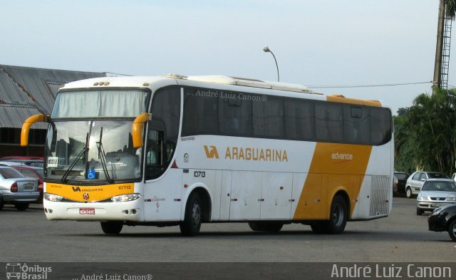 Viação Araguarina 10713 na cidade de Goiânia, Goiás, Brasil, por André Luiz Canon. ID da foto: 4797407.