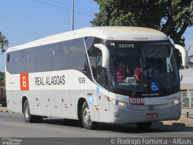 Real Alagoas de Viação 1099 na cidade de Maceió, Alagoas, Brasil, por Rodrigo Fonseca. Número da foto: #4796775.
