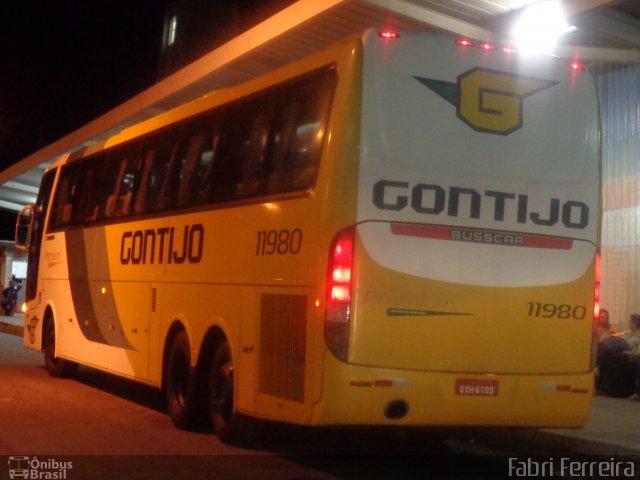 Empresa Gontijo de Transportes 11980 na cidade de Belo Horizonte, Minas Gerais, Brasil, por Fabri Ferreira. ID da foto: 4799604.