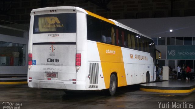 Viação Araguarina 10615 na cidade de Goiânia, Goiás, Brasil, por Yuri Martins. Número da foto: #4798677.
