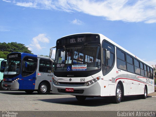 Del Rey Transportes 891 na cidade de São Paulo, São Paulo, Brasil, por Gabriel Almeida. Número da foto: #4800309.