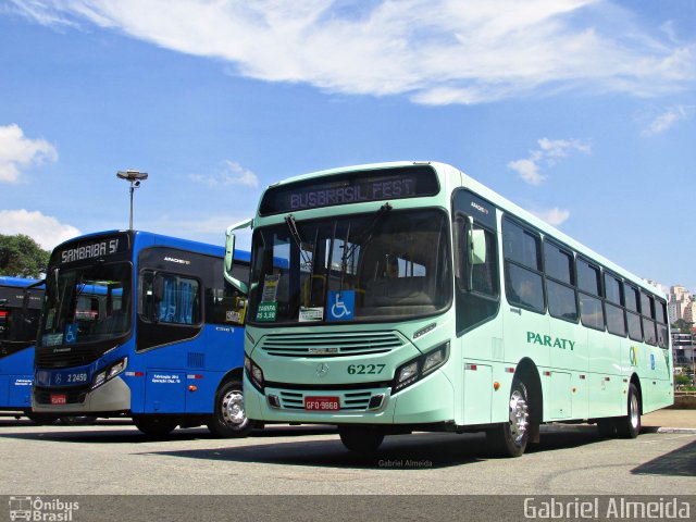 Viação Paraty 6227 na cidade de São Paulo, São Paulo, Brasil, por Gabriel Almeida. Número da foto: #4800330.