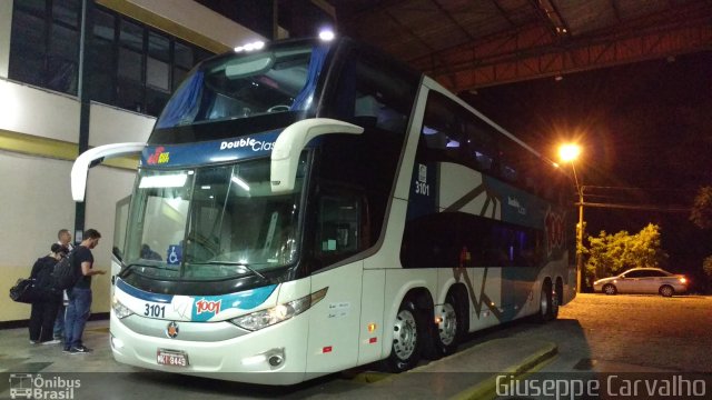 Auto Viação 1001 3101 na cidade de Nova Friburgo, Rio de Janeiro, Brasil, por Giuseppe Carvalho. ID da foto: 4732143.