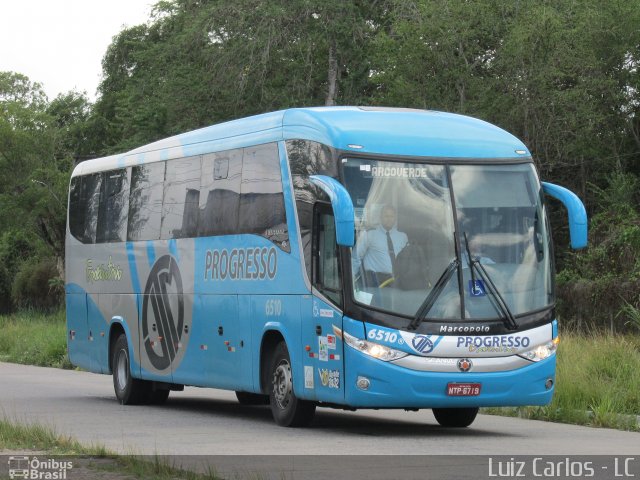 Auto Viação Progresso 6510 na cidade de Recife, Pernambuco, Brasil, por Luiz Carlos de Santana. ID da foto: 4731745.