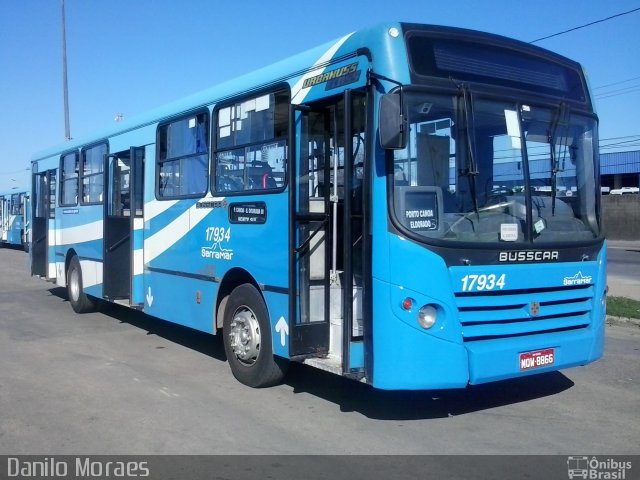 Serramar Transporte Coletivo 17934 na cidade de Serra, Espírito Santo, Brasil, por Danilo Moraes. ID da foto: 4730419.