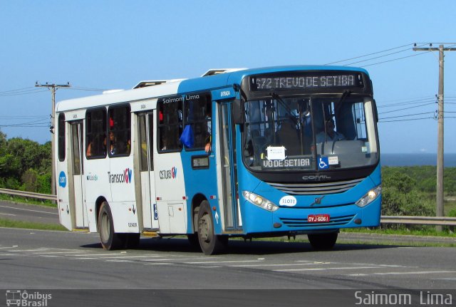 Metropolitana Transportes e Serviços 11077 na cidade de Vila Velha, Espírito Santo, Brasil, por Saimom  Lima. ID da foto: 4731812.