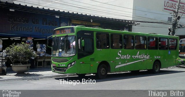 Transportes Santo Antônio RJ 161.124 na cidade de Duque de Caxias, Rio de Janeiro, Brasil, por Thiago  Chaves Gomes de Brito. ID da foto: 4732830.