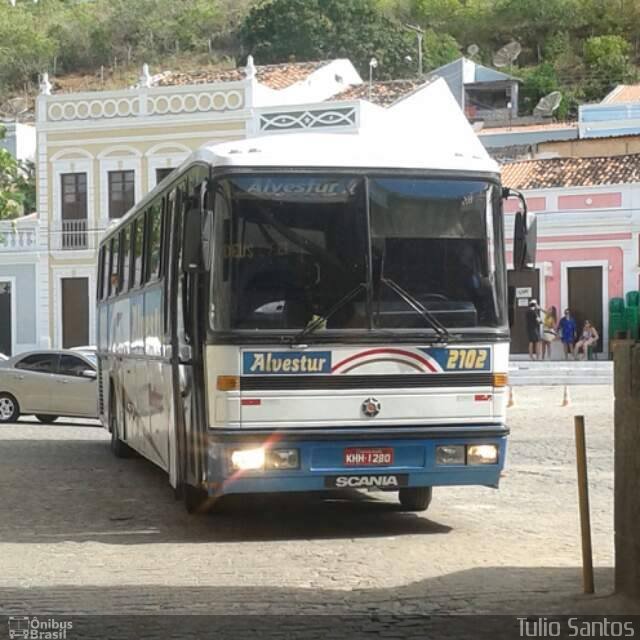 Alvestur Turismo 2102 na cidade de Viçosa, Alagoas, Brasil, por Tulio Santos. ID da foto: 4801612.