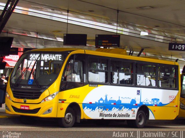 Gidion Transporte e Turismo 11553 na cidade de Joinville, Santa Catarina, Brasil, por Adam Xavier Rodrigues Lima. Número da foto: #4802219.