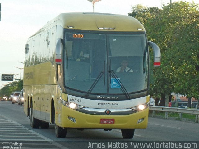Viação Itapemirim 60551 na cidade de Fortaleza, Ceará, Brasil, por Amós  Mattos. Número da foto: #4802382.