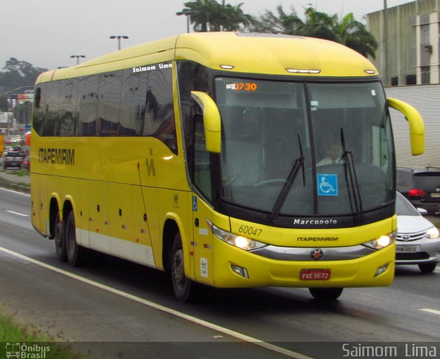 Viação Itapemirim 60047 na cidade de Cariacica, Espírito Santo, Brasil, por Saimom  Lima. Número da foto: #4802330.