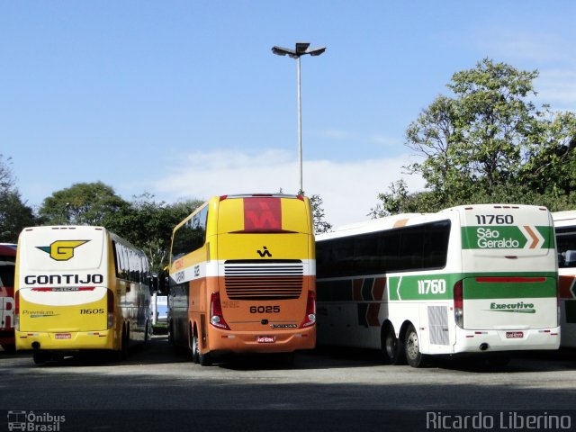 Viação Itapemirim 6025 na cidade de São Paulo, São Paulo, Brasil, por Ricardo Liberino. ID da foto: 4801775.