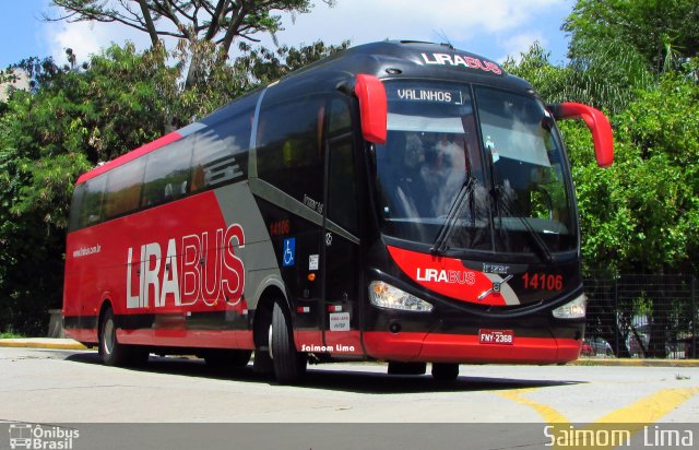 Lirabus 14106 na cidade de São Paulo, São Paulo, Brasil, por Saimom  Lima. Número da foto: #4802237.