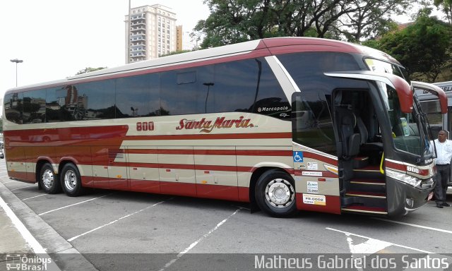 Santa Maria Fretamento e Turismo > Transportes Santa Maria(SP) 800 na cidade de São Paulo, São Paulo, Brasil, por Matheus Gabriel dos Santos. Número da foto: #4803885.