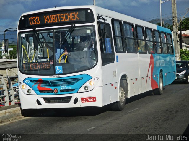 Expresso Lorenzutti 506 na cidade de Guarapari, Espírito Santo, Brasil, por Danilo Moraes. ID da foto: 4804475.