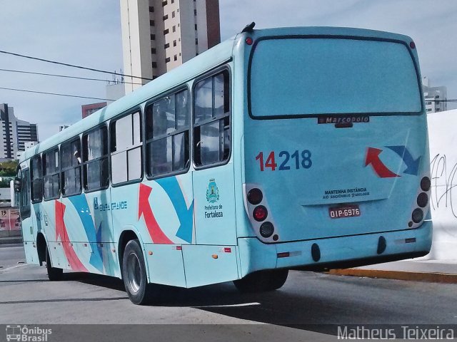 Viação Siará Grande 14218 na cidade de Fortaleza, Ceará, Brasil, por Matheus Lima Teixeira. Número da foto: #4803557.