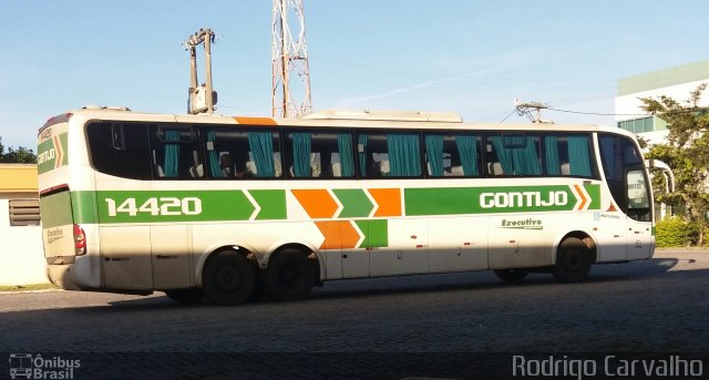 Empresa Gontijo de Transportes 14420 na cidade de Campos dos Goytacazes, Rio de Janeiro, Brasil, por Rodrigo Carvalho. ID da foto: 4806413.