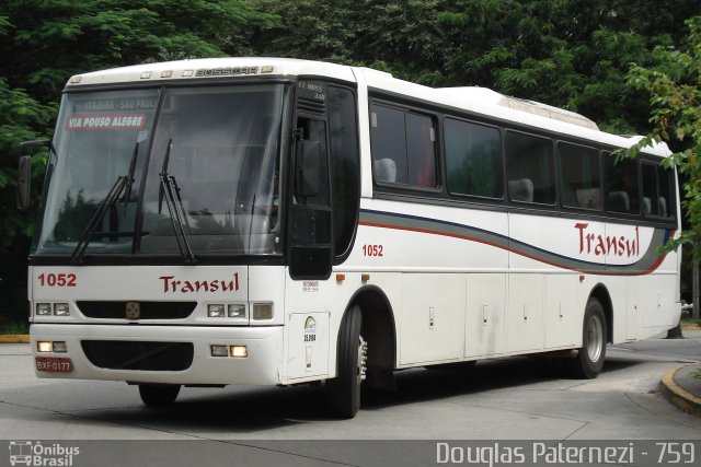 Transul Transportes Coletivos 1052 na cidade de São Paulo, São Paulo, Brasil, por Douglas Paternezi. ID da foto: 4804901.