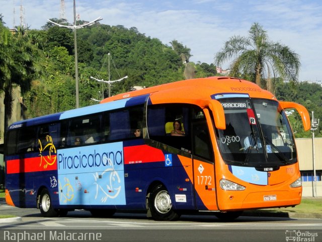 Viação Piracicabana 1772 na cidade de Santos, São Paulo, Brasil, por Raphael Malacarne. Número da foto: #4806141.