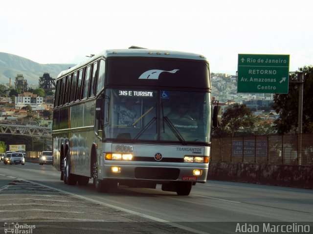 Transantos Turismo 6000 na cidade de Belo Horizonte, Minas Gerais, Brasil, por Adão Raimundo Marcelino. ID da foto: 4805891.