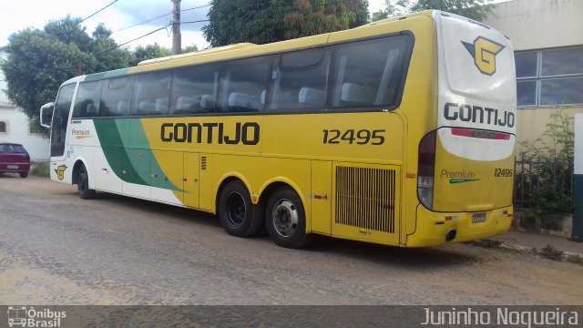 Empresa Gontijo de Transportes 12495 na cidade de Araçuaí, Minas Gerais, Brasil, por Juninho Nogueira. ID da foto: 4804408.