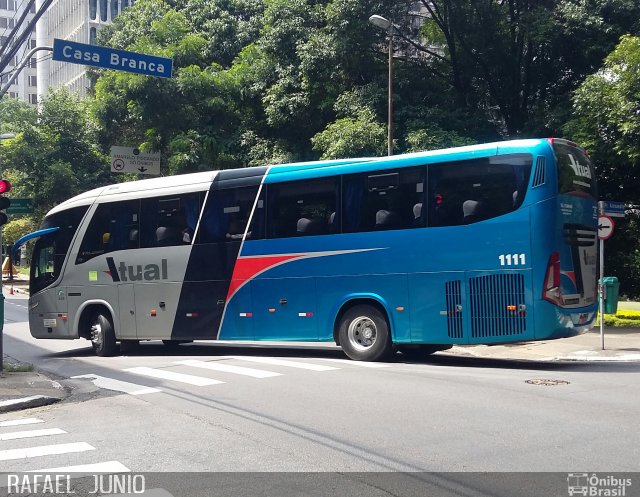 Viação Atual 1111 na cidade de São Paulo, São Paulo, Brasil, por RAFAEL  JUNIO FONSECA. Número da foto: #4805652.
