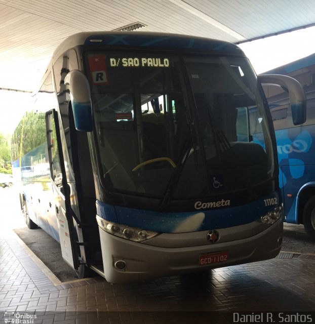 Viação Cometa 11102 na cidade de Aparecida, São Paulo, Brasil, por Daniel Rocha dos Santos. ID da foto: 4734611.