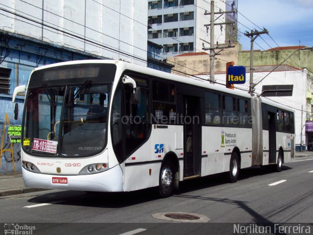 Suzantur Santo André 09-910 na cidade de Santo André, São Paulo, Brasil, por Nerilton F.  ônibus. ID da foto: 4734575.