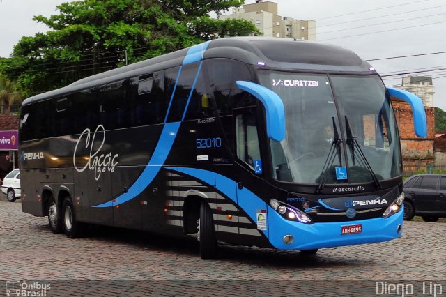 Empresa de Ônibus Nossa Senhora da Penha 52010 na cidade de Joinville, Santa Catarina, Brasil, por Diego Lip. Número da foto: #4734545.