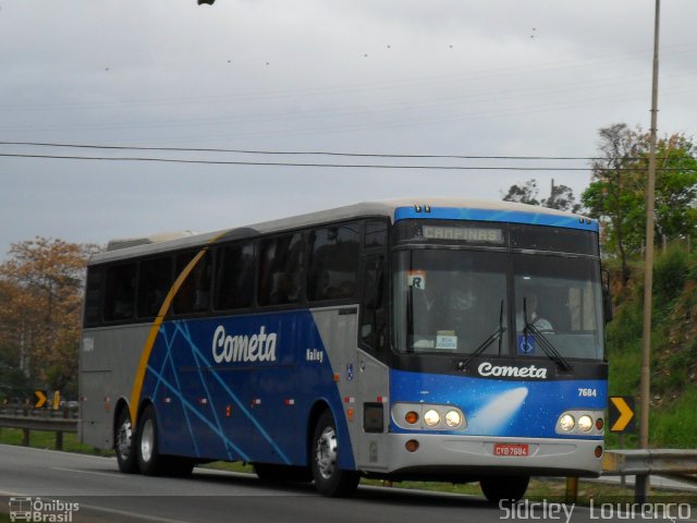 Viação Cometa 7684 na cidade de Queimados, Rio de Janeiro, Brasil, por Sidcley Lourenço. ID da foto: 4734573.