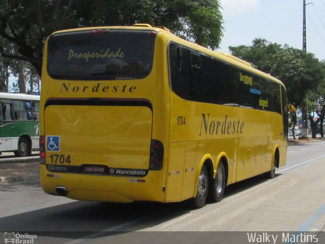 Viação Nordeste 1704 na cidade de Natal, Rio Grande do Norte, Brasil, por Walky Martins Nascimento. Número da foto: #4734758.