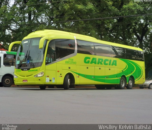 Viação Garcia 7759 na cidade de Sorocaba, São Paulo, Brasil, por Weslley Kelvin Batista. ID da foto: 4733388.