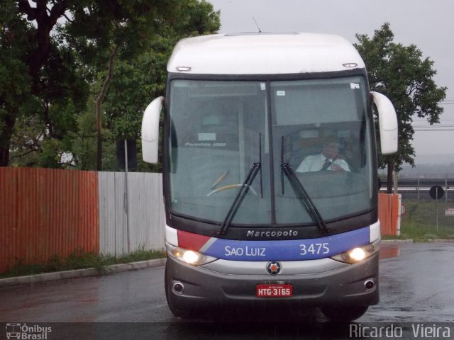 Viação São Luiz 3475 na cidade de Brasília, Distrito Federal, Brasil, por Ricardo Vieira. ID da foto: 4734276.