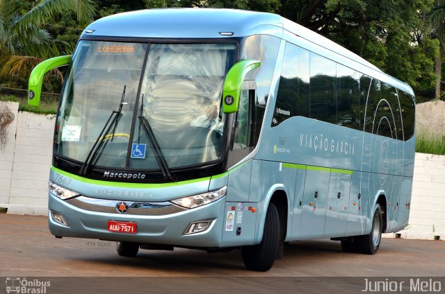 Viação Garcia 7667 na cidade de Maringá, Paraná, Brasil, por José Melo. ID da foto: 4736452.