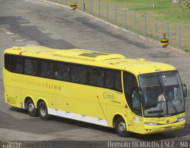 Viação Itapemirim 8703 na cidade de São Luís, Maranhão, Brasil, por Remulo Oliveira Clementino. ID da foto: 4735219.