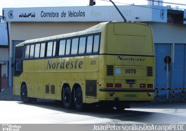 Viação Nordeste 9070 na cidade de Natal, Rio Grande do Norte, Brasil, por João Paulo Peterson de Santana. ID da foto: 4735150.