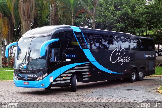 Empresa de Ônibus Nossa Senhora da Penha 52010 na cidade de Joinville, Santa Catarina, Brasil, por Diego Lip. Número da foto: #4737601.